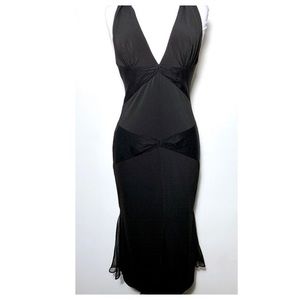 Vera Wang Black Halter Dress